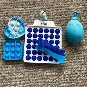 This pack is blue